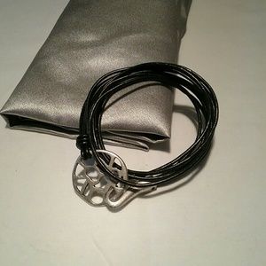 Wraparound Bracelet with Fancy Disc Clasp